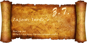 Zajzon Teréz névjegykártya